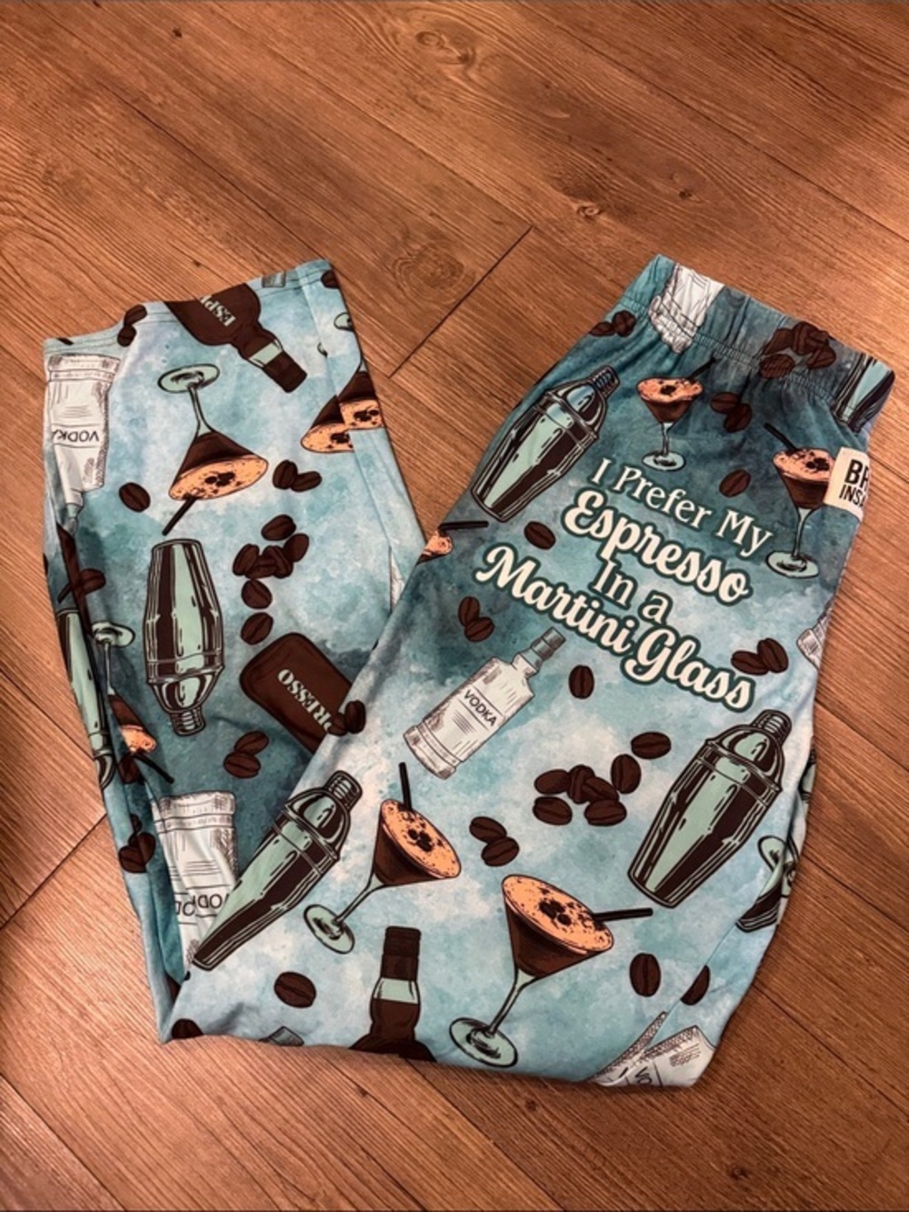 🆕 Brief Insanity Espresso Martini Print Lounge Bottoms. S. NWT!🍸🍸